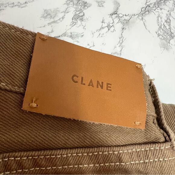 Clane brown dye boot cut denim jeans 11111-7312 Sz 2 - Picture 4 of 7